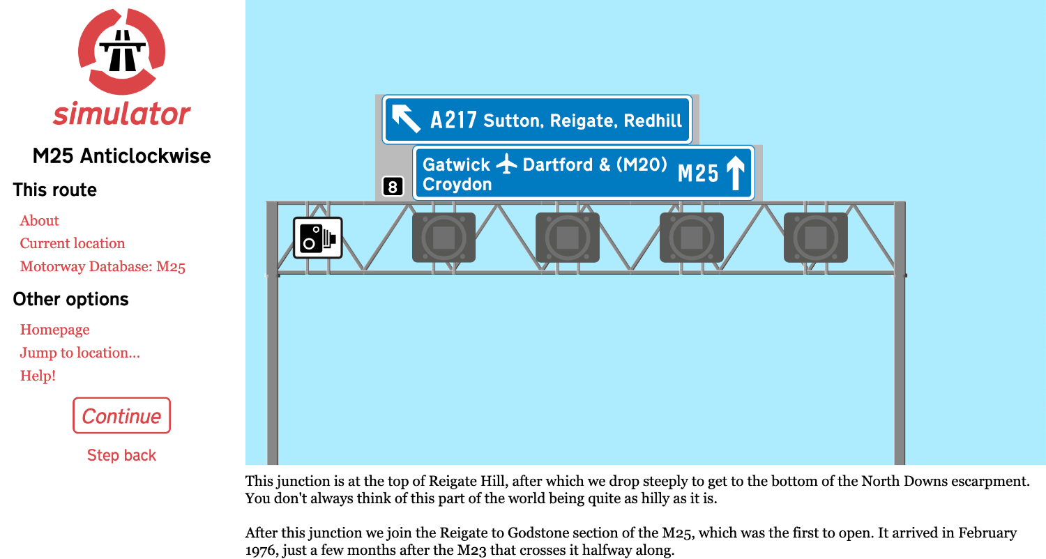Screenshot of the main Simulator interface